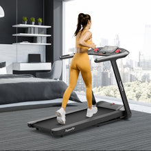 Load image into Gallery viewer, Heavy Duty Powerful Upgraded 4.75HP Treadmill With App, Auto Incline | For Home, Office | LED Display | Quiet Motor | Shockproof | Easy Transport, Store | Bluetooth