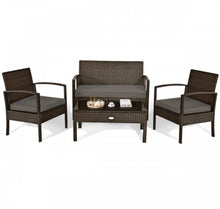 Load image into Gallery viewer, Very Relaxing & Elegant 4 Piece Patio Furniture Set Cushioned With Love Seat | Table