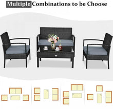 Load image into Gallery viewer, Very Relaxing & Elegant 4 Piece Patio Furniture Set Cushioned With Love Seat | Table