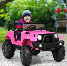 Load image into Gallery viewer, Super Cool 2025 1 Seater Jeep Style 12V Ride On Car For Kids | Remote | LED Lights | Music | Ages 3-6