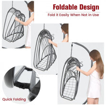 Load image into Gallery viewer, 2025 Hanging Super Duty Foldable Egg Swing Patio Chair With Stand & Cushion Pillow | Swing Hammock | Holds 265lbs | Indoor / Outdoors