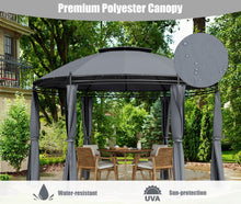 Load image into Gallery viewer, Heavy Duty Elegant 11.5 FT Outdoor Patio Round Dome Gazebo Canopy Shelter With Double Roof | Steel | Premium Polyester | Water Resistant