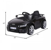 Load image into Gallery viewer, 2025 Licensed Audi TT RS Ride On Car Upgraded | 12V | 1 Seater | Music | Seat Belt | LED Lights | Remote