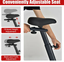 Load image into Gallery viewer, Heavy Duty Upright Air Bike Fam Exercise Bike With Clear LCD Display, Unlimited Résistance, Adjustable Seat, Holds 243lbs, Built in Heavy Duty Wheels For Transport