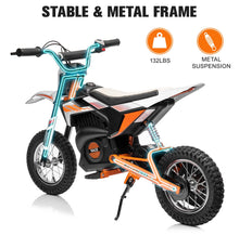 Load image into Gallery viewer, Super Cool 2025 Fast Off Road Electric 24V Kids Dirt Bike 1 Seater Upgraded 250W Motor | Up To 22 KPH | Leather Seat | Rubber Tires