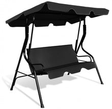 Load image into Gallery viewer, Super Relaxing 3 Person Outdoor Patio Canopy Swing With Cushioned Steel Frame | Porch Swing | Adjustable Canopy | High Weight Capacity