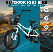 Load image into Gallery viewer, Very Cool 18β Kids Pedal Bicycle W Kickstand, Coaster Brake Ages 4-8 | Bell | Adjustable Seat | Easy Assembly | Removable Training Wheels | Anti-Slip Tires