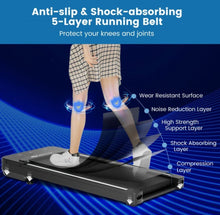 Load image into Gallery viewer, Heavy Duty Powerful Under Desk Walking Treadmill Pad Treadmill With Touch LED Display | Anti Slip | Widened Running Belt | Holds 220lbs