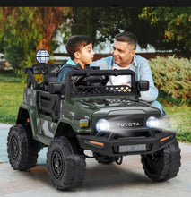 Load image into Gallery viewer, 2025 Licensed Toyota FJ Cruiser 12Volt 2 Seater Upgraded Kids Ride On Car / Truck | Lights | Suspension | Push To Start | Horn | Music | Remote