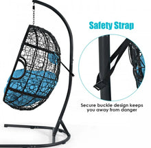 Load image into Gallery viewer, Outdoor / Indoor Patio Egg Swing Chair W/ Stand, Cushion, Pole, Basket - Heavy Duty Chair | Very Comfy Cushions | Hammock | Comes In 2 Colours | Holds 250lbs