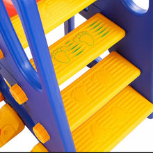 Load image into Gallery viewer, Super Fun 3-in-1 Very Colourful Children Playground Set | Slide | Climbing Stairs | Basketball Net | Swing