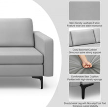 Load image into Gallery viewer, Heavy Duty Elegant 3-Seater Sectional Sofa Couch With Armrests | Storage Compartment | Metal Legs | Easy Assembly | Holds 1980Lbs | Linen or Leather Fabric