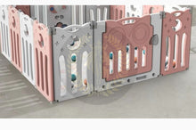 Load image into Gallery viewer, Super Cool 16 Panel Indoor/Outdoor Foldable Play Yard Upgraded Fence | Safety Play Area with Activity for Toddlers and Infants | 3 Colours