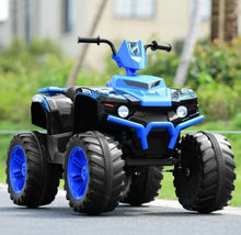 Load image into Gallery viewer, Super Cool 12V Kids Ride On ATV, Car 1 Seater | LED Lights | Heavy Duty Tires | Ages 3-7 | Music | 2 Speeds | Upgraded