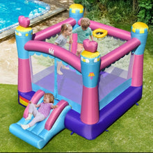 Load image into Gallery viewer, Super Cute & Adorable Princess Theme 3-in-1 Inflatable Bouncy House With 480W Blower