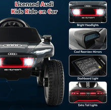 Load image into Gallery viewer, Super Cool 2025 Licensed 12V Audi Kids Ride On Car Upgraded | E-Tron Racing Car | 2 Speeds | Seatbelt | Music | Remote