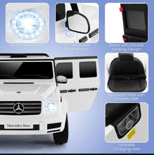 Load image into Gallery viewer, Licensed 2025 Mercedes-Benz 12V AMG G500 Gwagon 1 Seater Kids Ride On Car | Bluetooth | LED Lights | Remote | Rocking Mode | 4x4