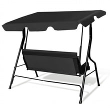 Load image into Gallery viewer, Super Relaxing 3 Person Outdoor Patio Canopy Swing With Cushioned Steel Frame | Porch Swing | Adjustable Canopy | High Weight Capacity