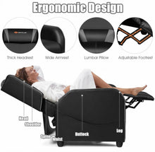 Load image into Gallery viewer, Very Elegant Heavy Duty Comfortable Adjustable Modern Gaming Recliner Chair With Massage Feature & Footrest | Massage Remote