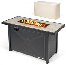Load image into Gallery viewer, Very Relaxing Heavy-duty 42 Inch 60,000 BTU Propane Fire Pit Table With Ceramic Tabletop | Protective Cover | Lava Rocks | Gas Regulator