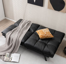 Load image into Gallery viewer, Very Elegant Modern Heavy Duty Convertible Memory Foam Futon Sofa Bed Couch With Adjustable Armrest
