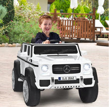 Load image into Gallery viewer, Super Cool 12V Kids Licensed Upgraded 1 Seater Ride On Car Mercedes-Benz Maybach Style | LED Lights | Seatbelt | 4 Wheel Shock Absorber | Ages 3-8 | Remote