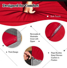 Load image into Gallery viewer, Classy & Elegant 9 Piece Wicker Outdoor Patio Furniture Set With 32 Inch Propane Fire Pit Table | Storage | Cover | Comfy Seating | High Quality | PE Rattan