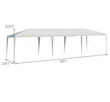 Load image into Gallery viewer, Super Cool Heavy Duty 10x30ft Gazebo Canopy Tent With Ground Stakes, Wind Ropes | Waterproof | Easy Assembly | Patio Tent