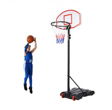 Load image into Gallery viewer, Super Cool Heavy Duty Adjustable Basketball Net / Hoop With Wheels | Stand | From 5.5ft To 7ft | Indoor | Outdoor