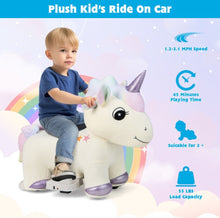 Load image into Gallery viewer, 2025 Upgraded Adorable Riding Unicorn 6V Kids Ride On Toy / Car | Handle Bars | Music | 10” Seat Height | Up To 5 Kph