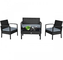 Load image into Gallery viewer, Very Relaxing & Elegant 4 Piece Patio Furniture Set Cushioned With Love Seat | Table