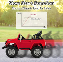 Load image into Gallery viewer, 2025 Upgraded 12V Licensed 2 Seater Toyota FJ40 12V Ride On Car | Colourful Lights | Seatbelt | Storage| 2 Speeds | 14” Tires | Upgraded Shocks | Remote