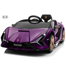Load image into Gallery viewer, 2025 Licensed Lamborghini SIAN FKP 37 | 12V Ride-On Upgraded | Bluetooth | 1 Seater | Remote