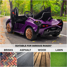 Load image into Gallery viewer, 2025 Licensed Lamborghini SIAN FKP 37 | 12V Ride-On Upgraded | Bluetooth | 1 Seater | Remote
