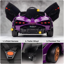 Load image into Gallery viewer, 2025 Licensed Lamborghini SIAN FKP 37 | 12V Ride-On Upgraded | Bluetooth | 1 Seater | Remote