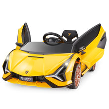 Load image into Gallery viewer, 2025 Licensed Lamborghini SIAN FKP 37 | 12V Ride-On Upgraded | Bluetooth | 1 Seater | Remote