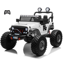 Load image into Gallery viewer, Upgraded 24V | 2025 Licensed Off-Road Lifted Monster JEEP Wrangler | Leather Seats | Rubber Tires | 2 Seater | 4x4 | Remote