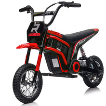 Load image into Gallery viewer, Super Cool 2025 24V Dirt Bike Ride on | Up to 25 KM/h | Upgraded Suspension | 2 Speeds | 350W Motor | Rubber Tires | Leather Seat