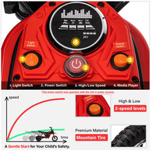 Load image into Gallery viewer, Super Cool 2025 24V Dirt Bike Ride on | Up to 25 KM/h | Upgraded Suspension | 2 Speeds | 350W Motor | Rubber Tires | Leather Seat
