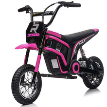 Load image into Gallery viewer, Super Cool 2025 24V Dirt Bike Ride on | Up to 25 KM/h | Upgraded Suspension | 2 Speeds | 350W Motor | Rubber Tires | Leather Seat