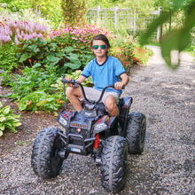 Load image into Gallery viewer, Upgraded 2025 Kids Ride On Car 4x4 Off-road ATV 24V With Monster Tires, Independent Suspension, LED Lights | Leather Seat | Rubber Tires