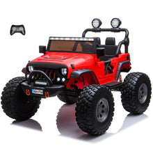 Load image into Gallery viewer, Upgraded 24V | 2025 Licensed Off-Road Lifted Monster JEEP Wrangler | Leather Seats | Rubber Tires | 2 Seater | 4x4 | Remote