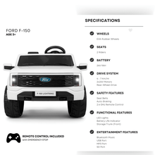Load image into Gallery viewer, 2 Seater Lighting Edition Ford F-150,24V Kids Ride on Truck | Parent Remote