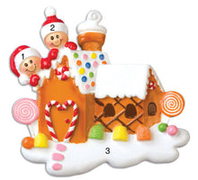 Load image into Gallery viewer, Gingerbread Family Christmas | Holiday Ornament | Poly Resin | Personalized | Multi Head