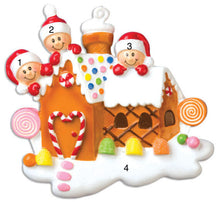 Load image into Gallery viewer, Gingerbread Family Christmas | Holiday Ornament | Poly Resin | Personalized | Multi Head