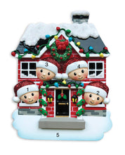 Load image into Gallery viewer, Super Cute Home Sweet Home Family Ornament | Poly Resin | Personalized | Multi Head | Christmas | Holidays