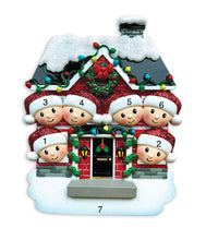 Load image into Gallery viewer, Super Cute Home Sweet Home Family Ornament | Poly Resin | Personalized | Multi Head | Christmas | Holidays