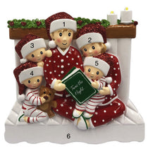 Load image into Gallery viewer, Story Time Family Ornament | Poly Resin | Personalized | Multi Head | Christmas | Holidays