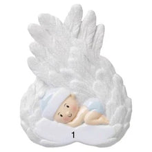 Load image into Gallery viewer, Sweet Baby Angel | Angel Baby Ornament | Poly Resin | Personalized | Christmas | Holiday | Angel