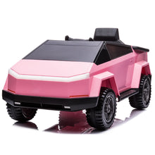 Load image into Gallery viewer, Cool Tesla Cyber Truck Style | 12V | Kids Ride On Car | Parent Remote | Eva wheel | Pink